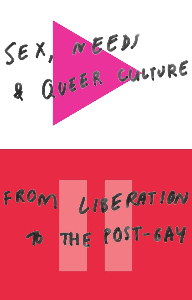 Sex, Needs and Queer Culture: From liberation to the postgay by David Alderson