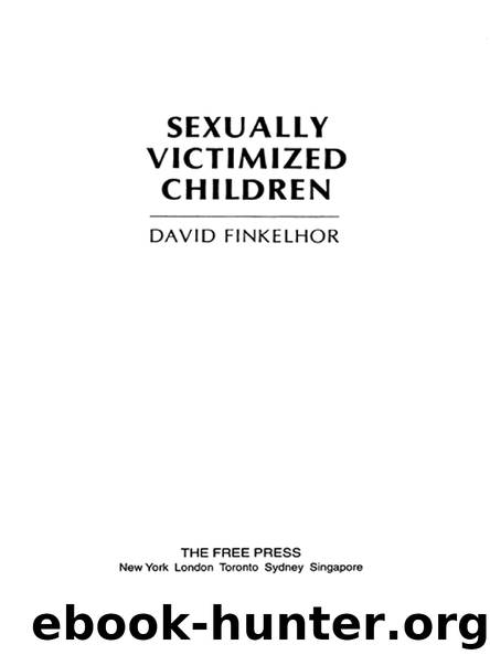 Sexually Victimized Children by David Finkelhor