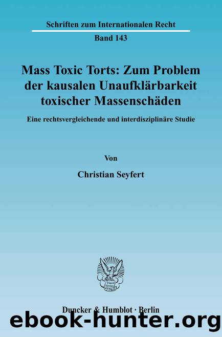 Seyfert by Schriften zum Internationalen Recht (9783428514601)