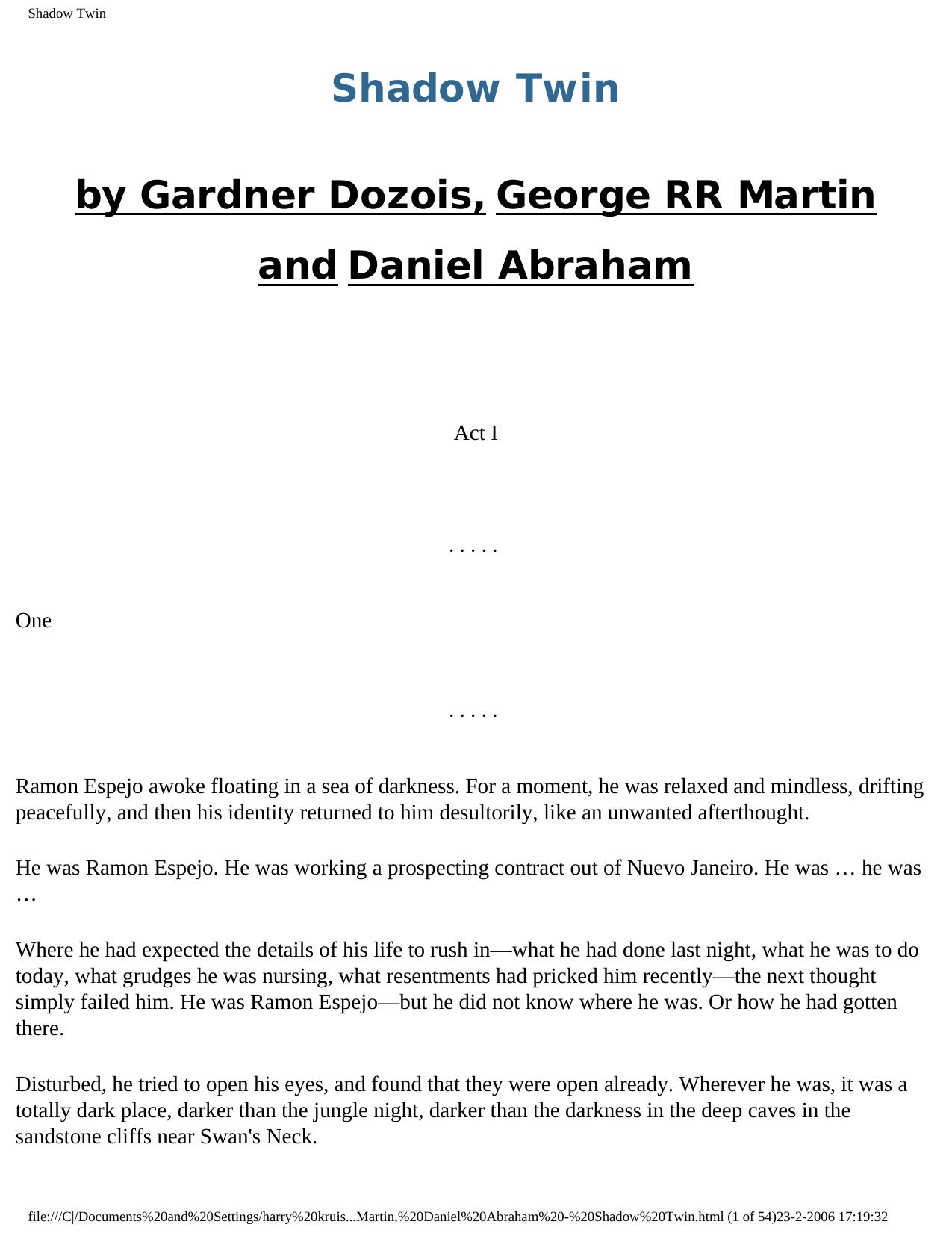 Shadow Twin by Shadow Twin