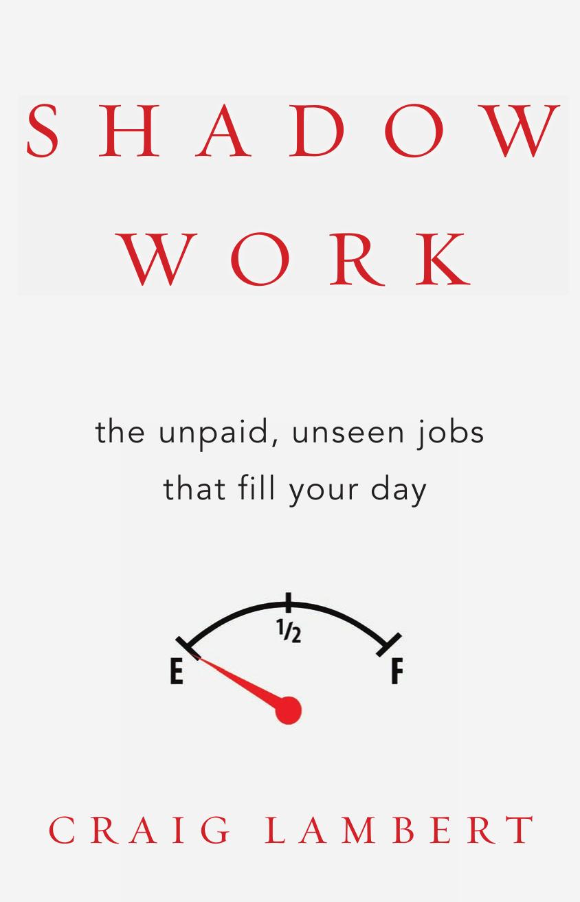 Shadow Work: The Unpaid, Unseen Jobs That Fill Your Day by Craig Lambert