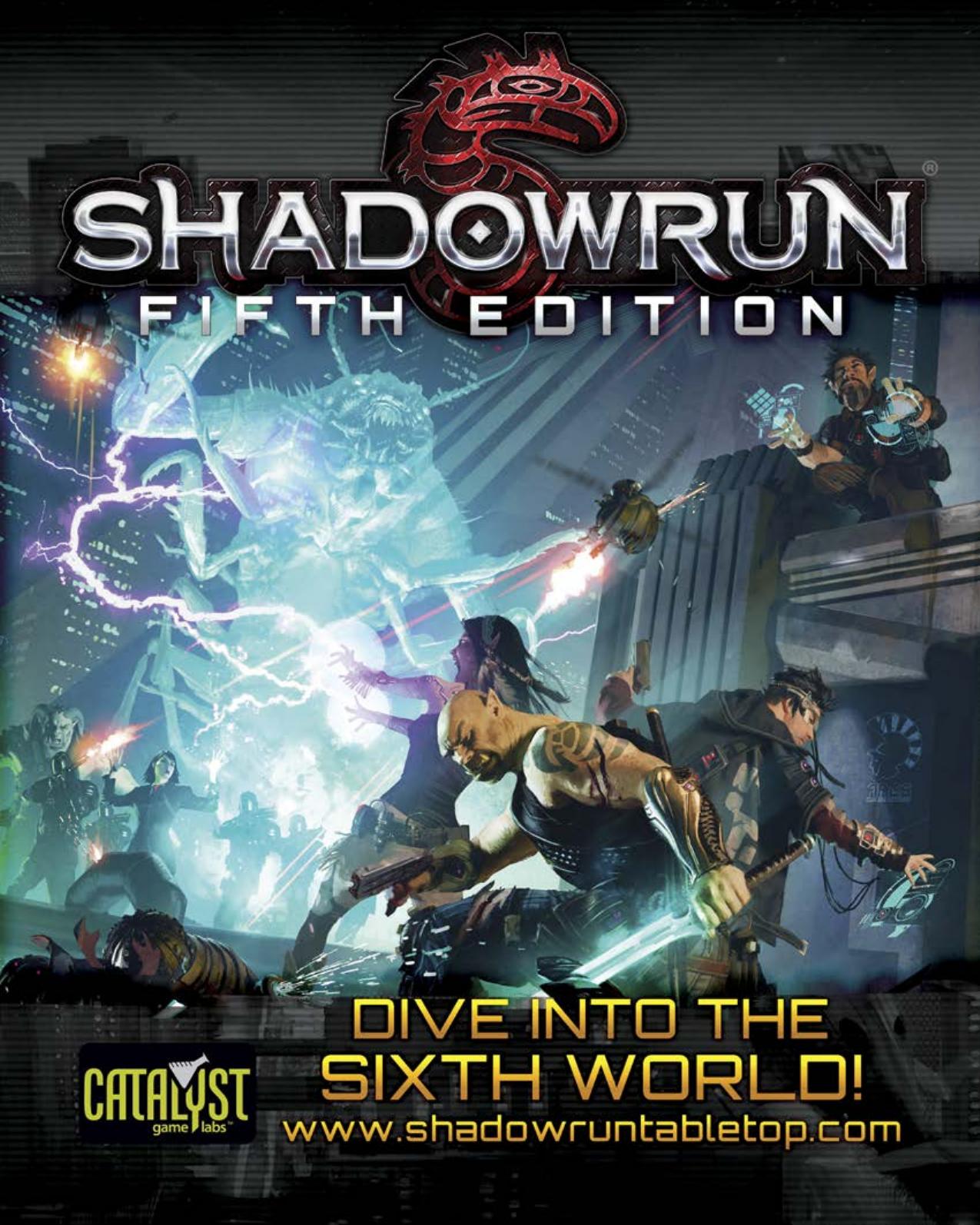 Shadowrun, Fifth Edition, Preview Omnibus | Catalyst Game Labs by Catalyst Game Labs | www.catalystgamelabs.com