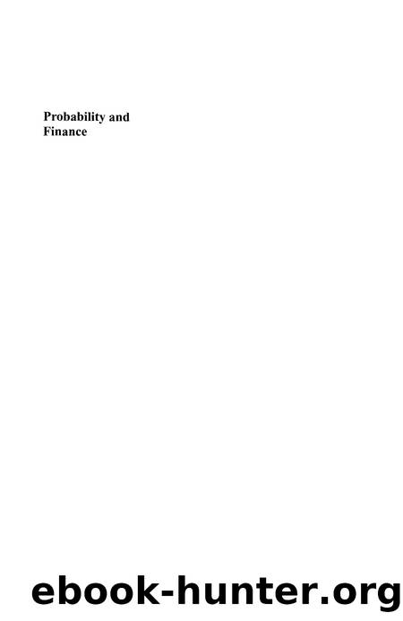 Shafer Glenn Vovk Vladimir Probability And Finance Its Only A Game by Unknown