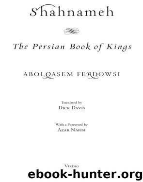 Shahnameh by Abolqasem Ferdowsi