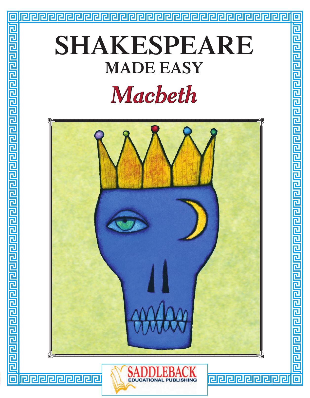 Shakespeare Made Easy, Macbeth by Saddleback Educational Publishing