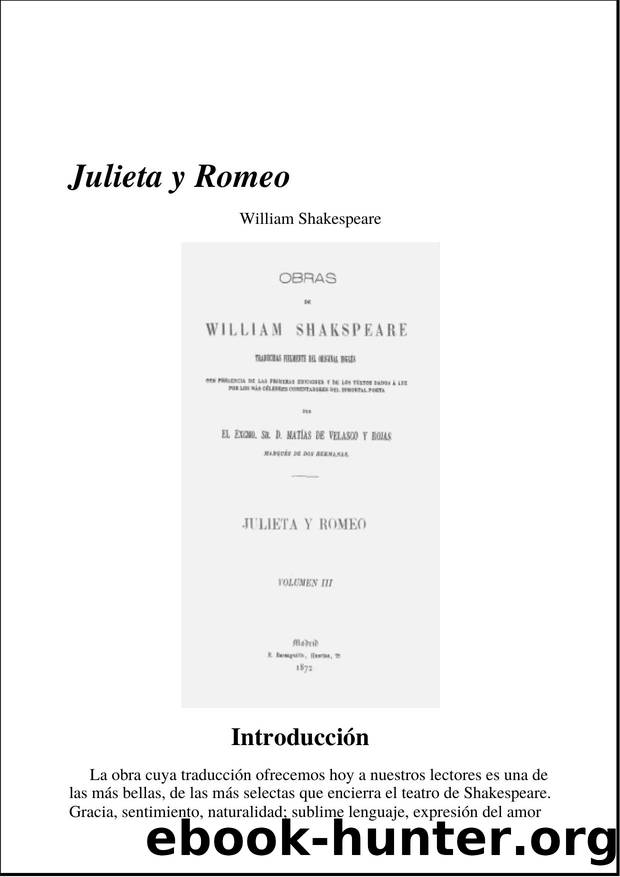 Shakespeare by Romeo y Julieta