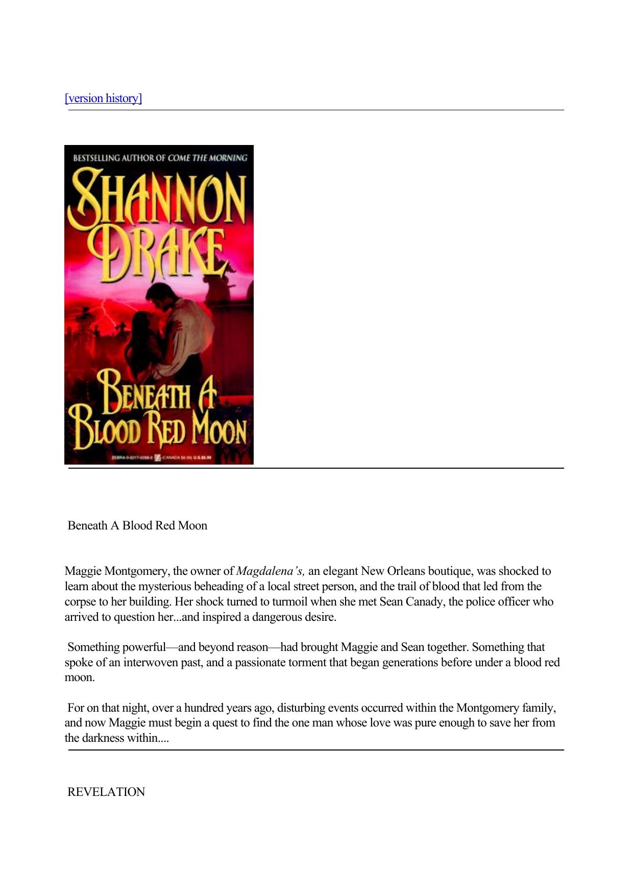 Shannon Drake - Vampires 01 by Beneath A Blood Red Moon