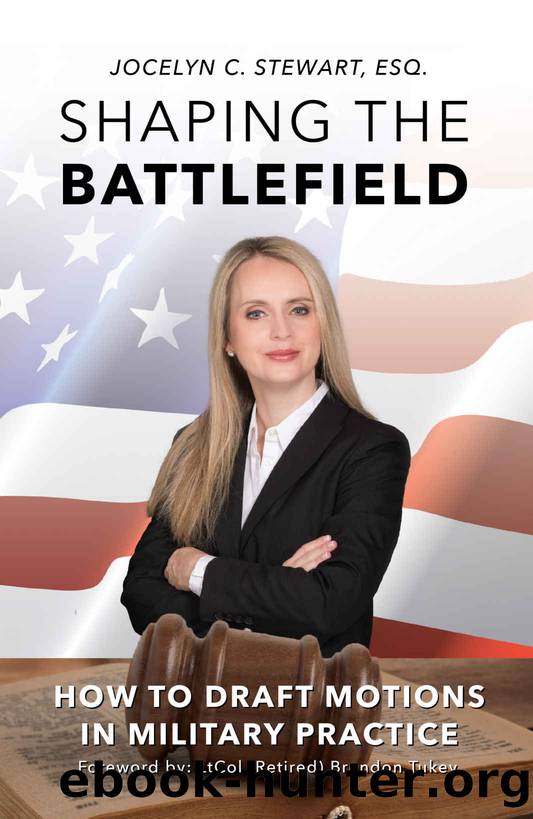Shaping The Battlefield: How To Draft Motions in Military Practice by Jocelyn Stewart