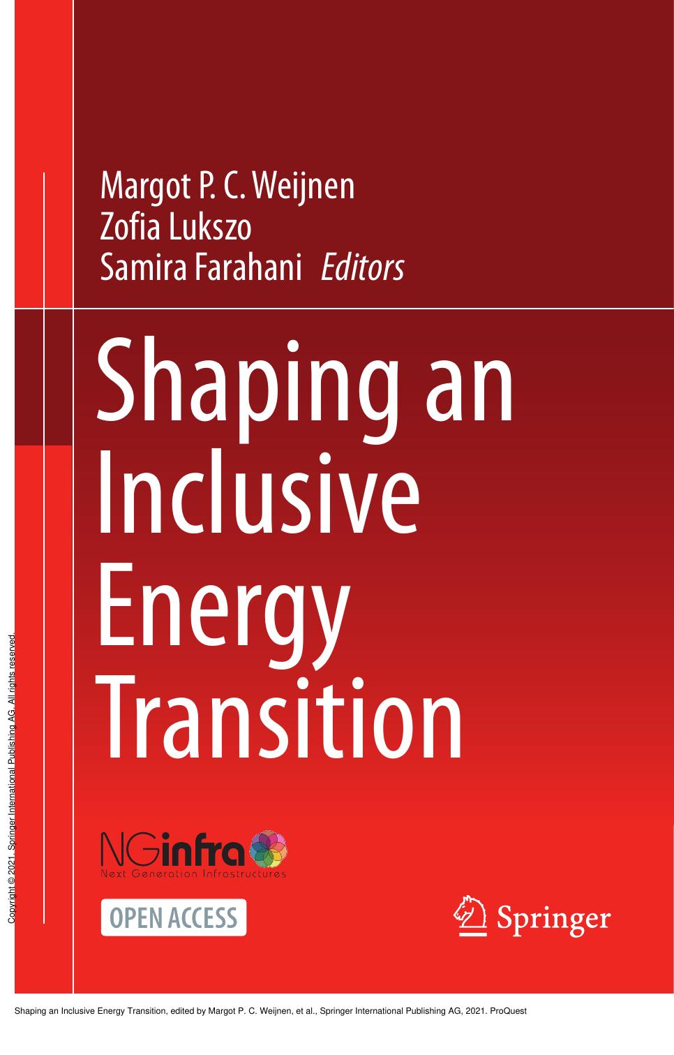 Shaping an Inclusive Energy Transition by Margot P. C. Weijnen; Zofia Lukszo; Samira Farahani