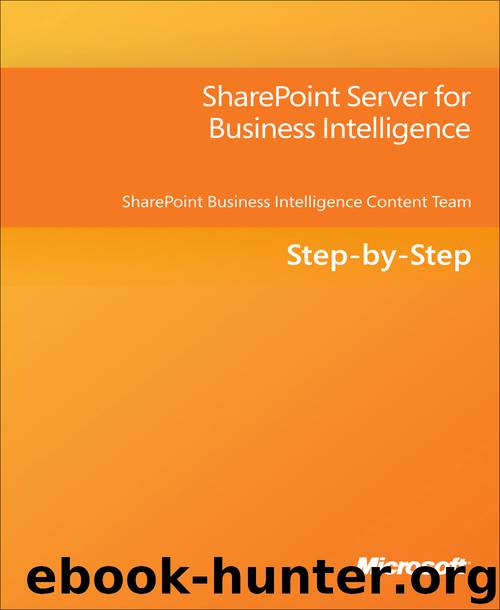 SharePoint Server for Business Intelligence by Unknown