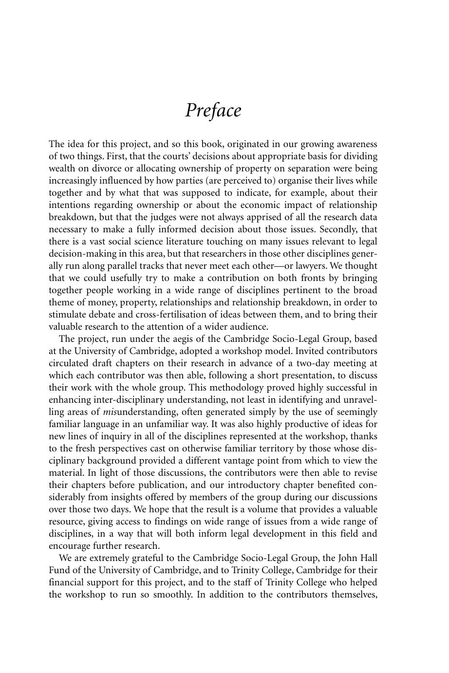 Sharing Lives, Dividing Assets: An Inter-Disciplinary Study by Joanna Miles; Rebecca Probert (editors)
