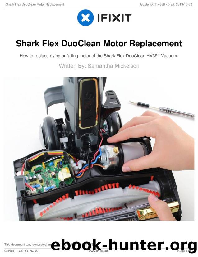 Shark Flex DuoClean Motor Replacement by Unknown