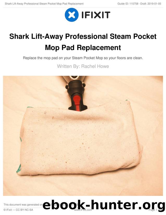 Shark Lift-Away Professional Steam Pocket Mop Pad Replacement by Unknown