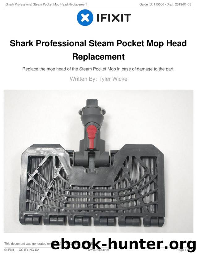 Shark Professional Steam Pocket Mop Head Replacement by Unknown