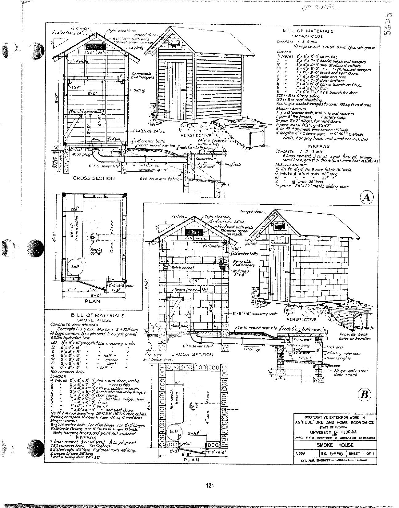 Shed by Smoke House Plans