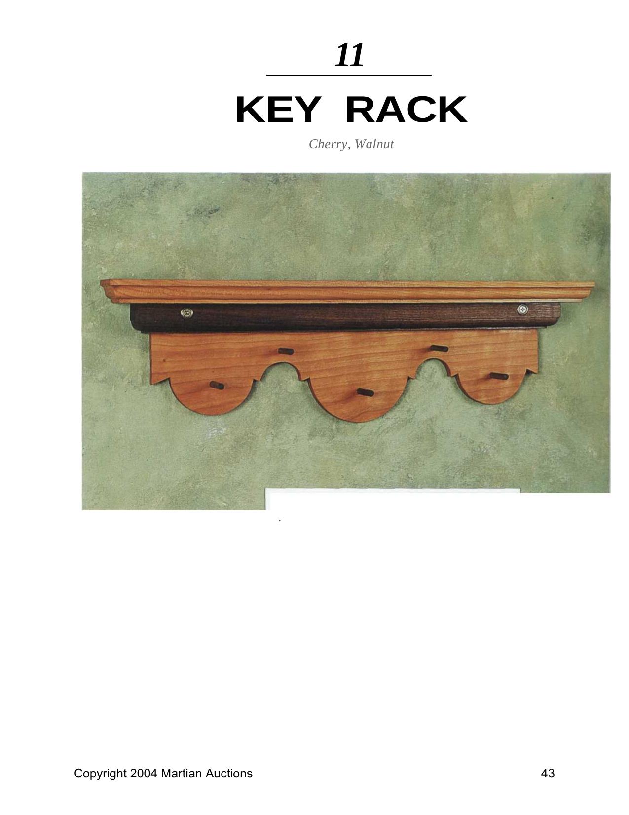 Shelf by Key Rack