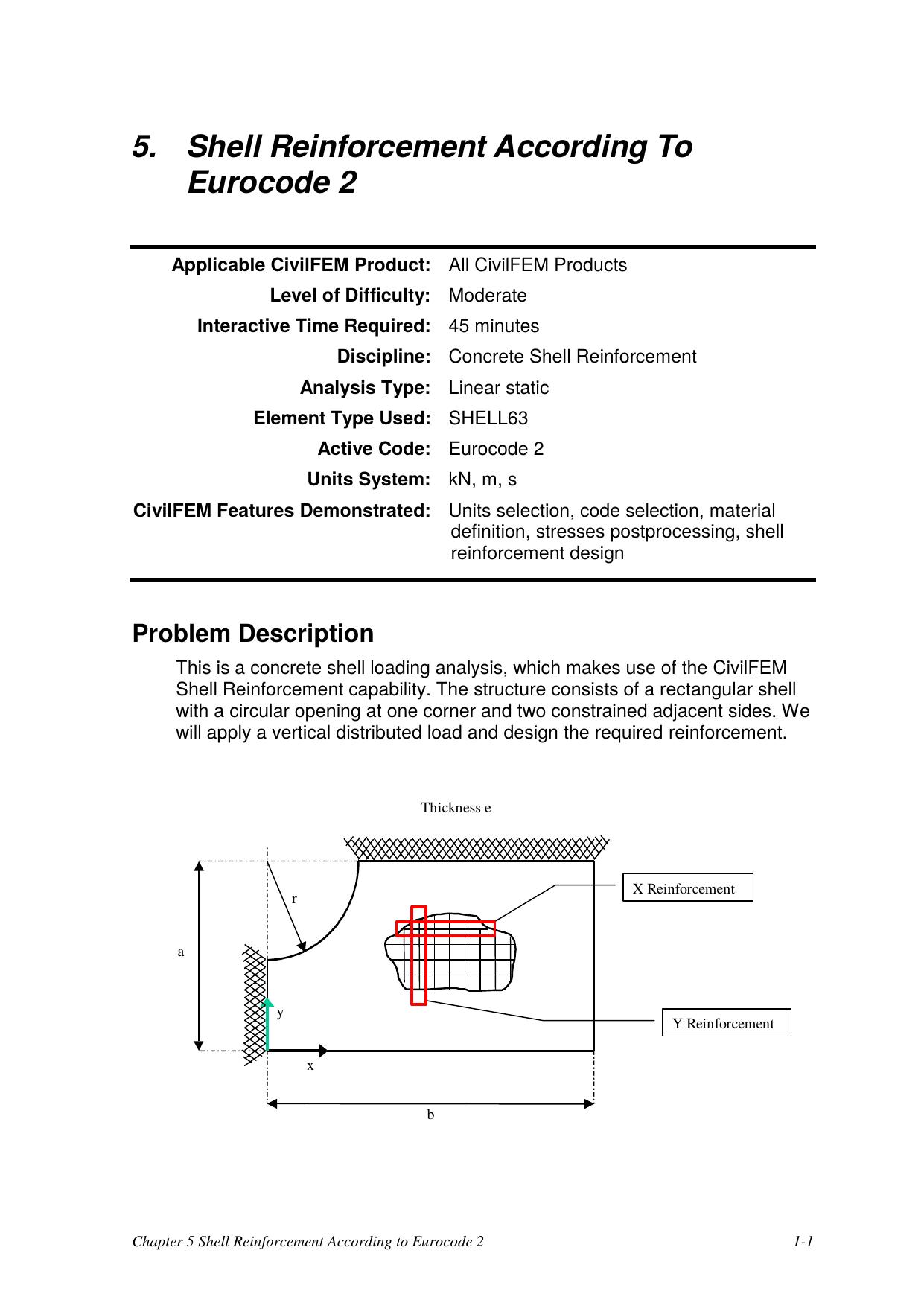 Shell Reinforcement According to Eurocode No.2 by INGECIBER S.A