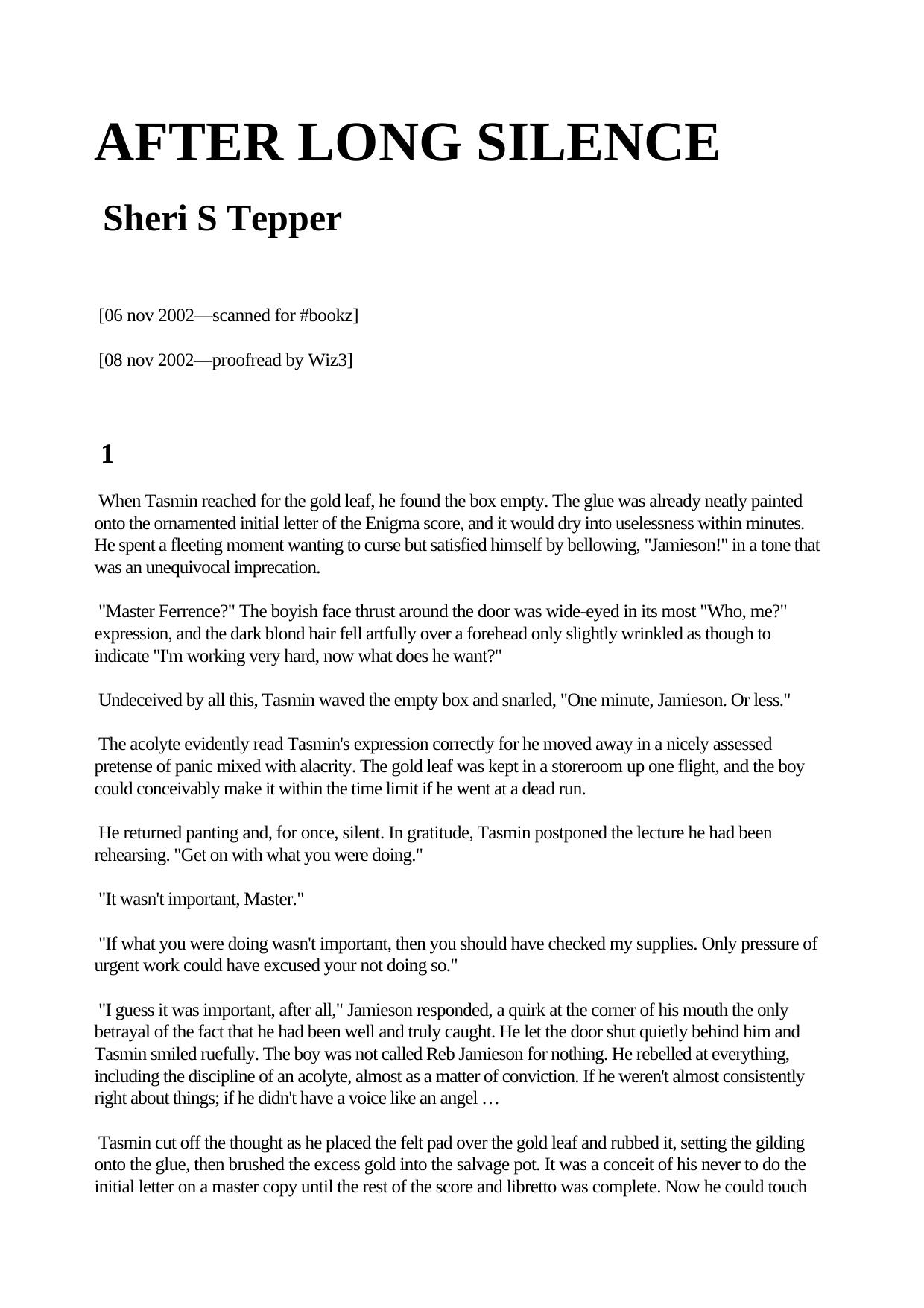 Sheri S. Tepper by After Long Silence