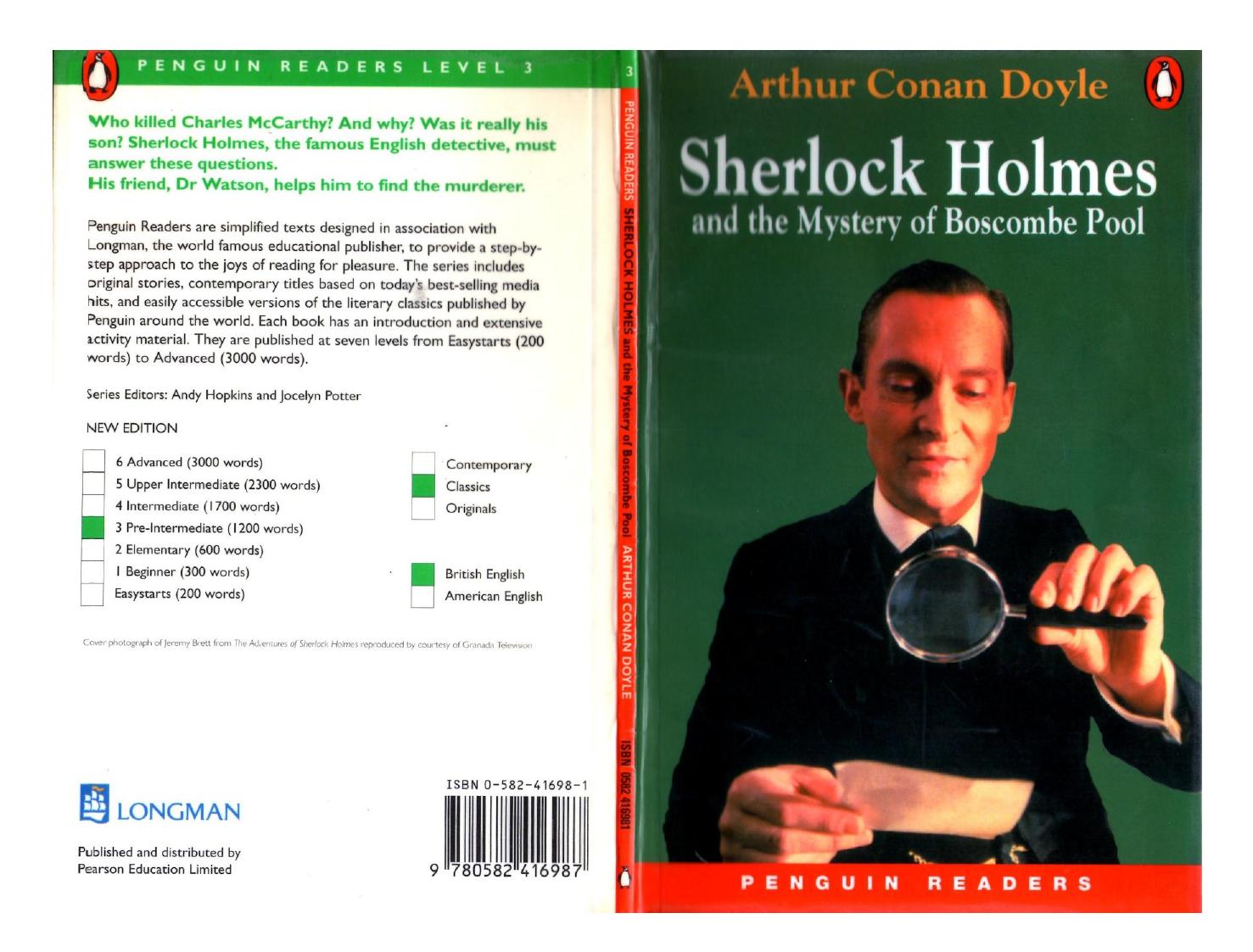 Sherlock Holmes and the Mystery of Boscombe Pool (Penguin Readers, Level 3) by Arthur Conan Doyle