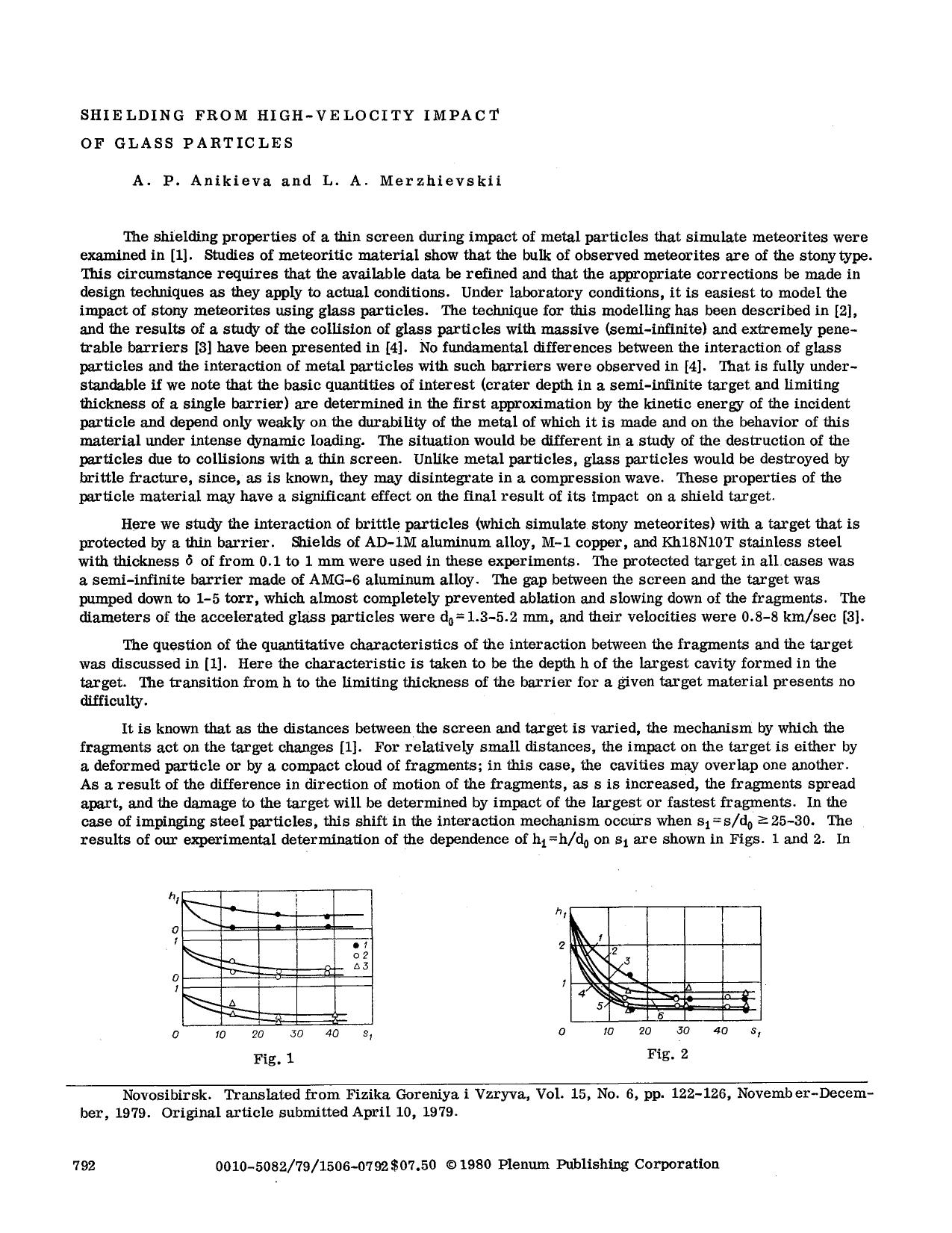 Shielding from high-velocity impact of glass particles by Unknown