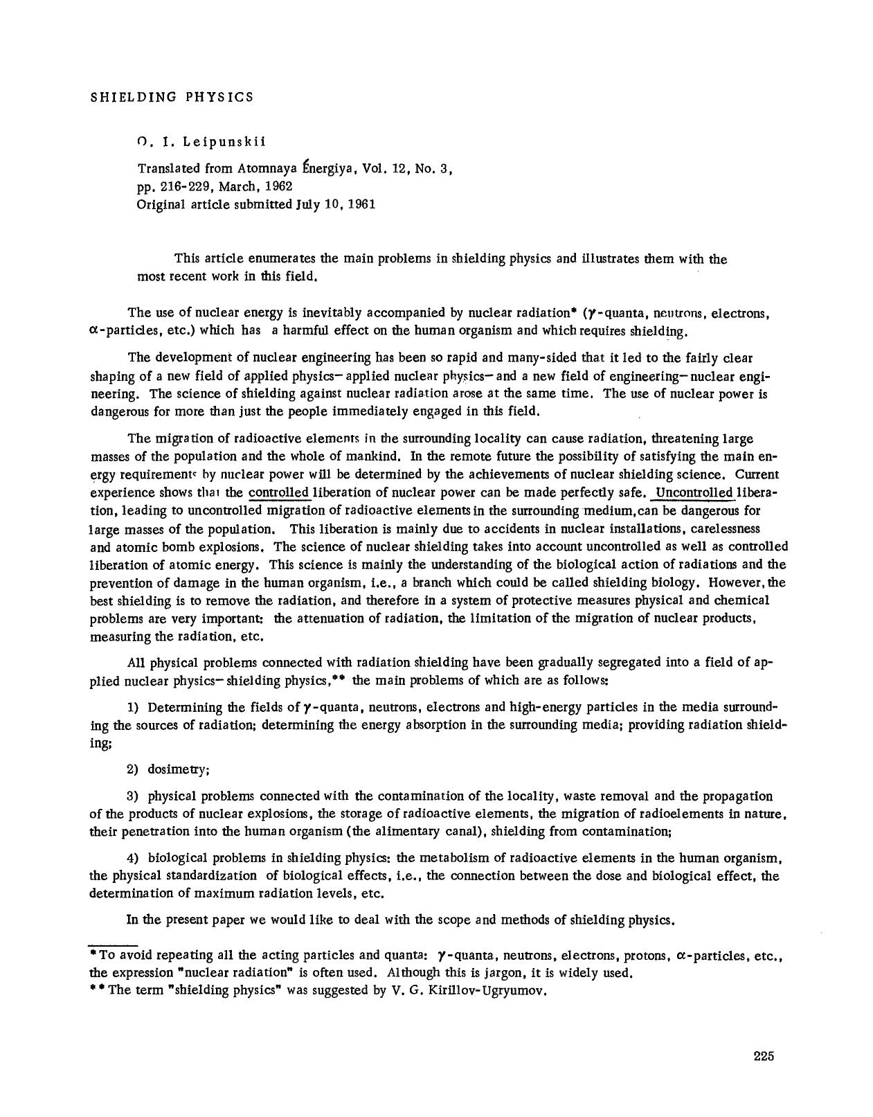 Shielding physics by Unknown