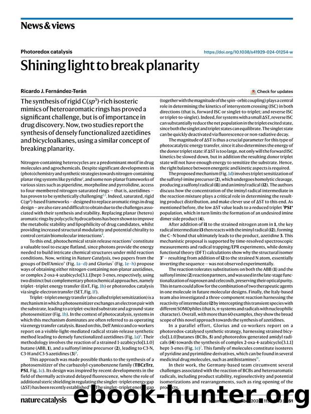 Shining light to break planarity by Ricardo J. Fernández-Terán