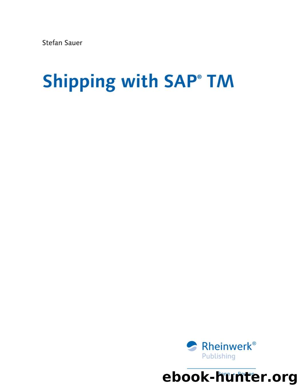 Shipping with SAP TM by Unknown