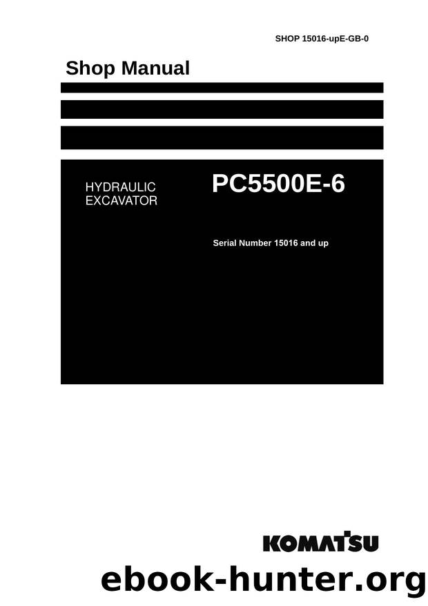 Shop 15016-upE-GB-1 PC5500E-6 HYDRAULIC MINING SHOVEL by KOMATSU MINING GERMANY