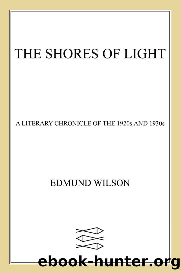Shores of Light by Edmund Wilson