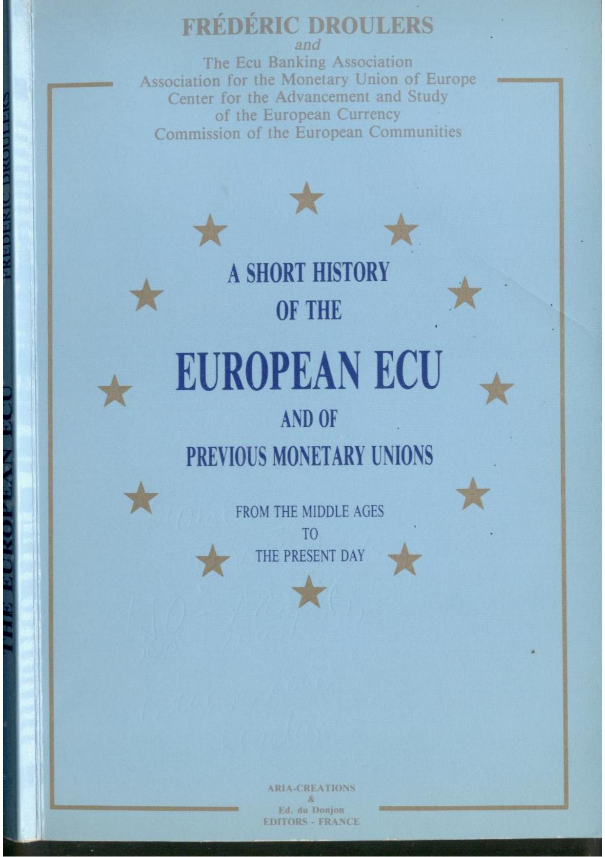 Short History of the European ECU by Droulers