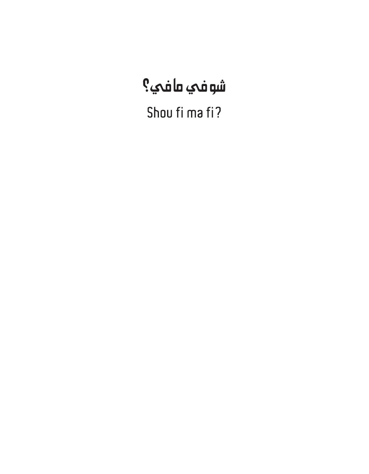 Shou fi ma fi? Intermediate Levantine Arabic by Rajaa Chouairi