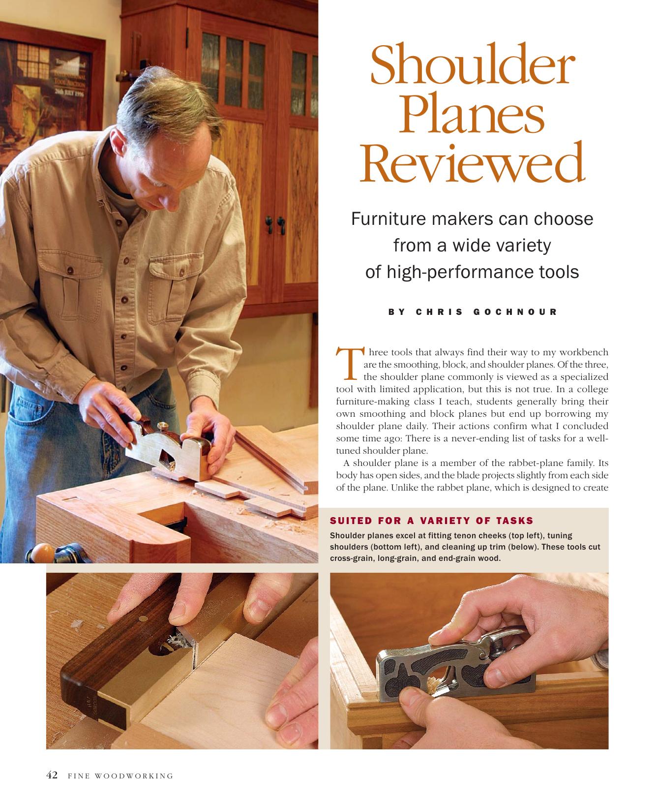 Shoulder Planes Reviewed by Chris Gochnour