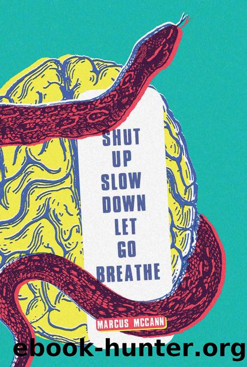 Shut Up Slow Down Let Go Breathe by Marcus McCann