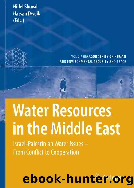 Shuval, Hillel, and Hassan Dweik (eds.) - Water Resources in the Middle East  Israel-Palestinian Water Issues, From Conflict to Cooperation by Springer-Verlag Berlin (2007)
