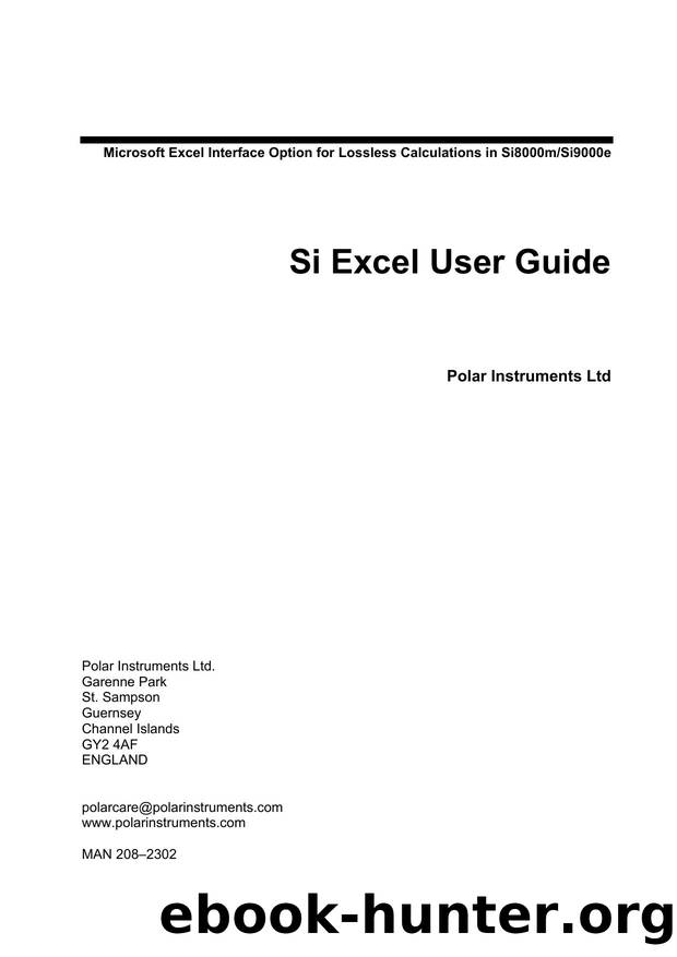 Si Excel Interface Lossless Controlled Impedance Design System by Ralph Bryce