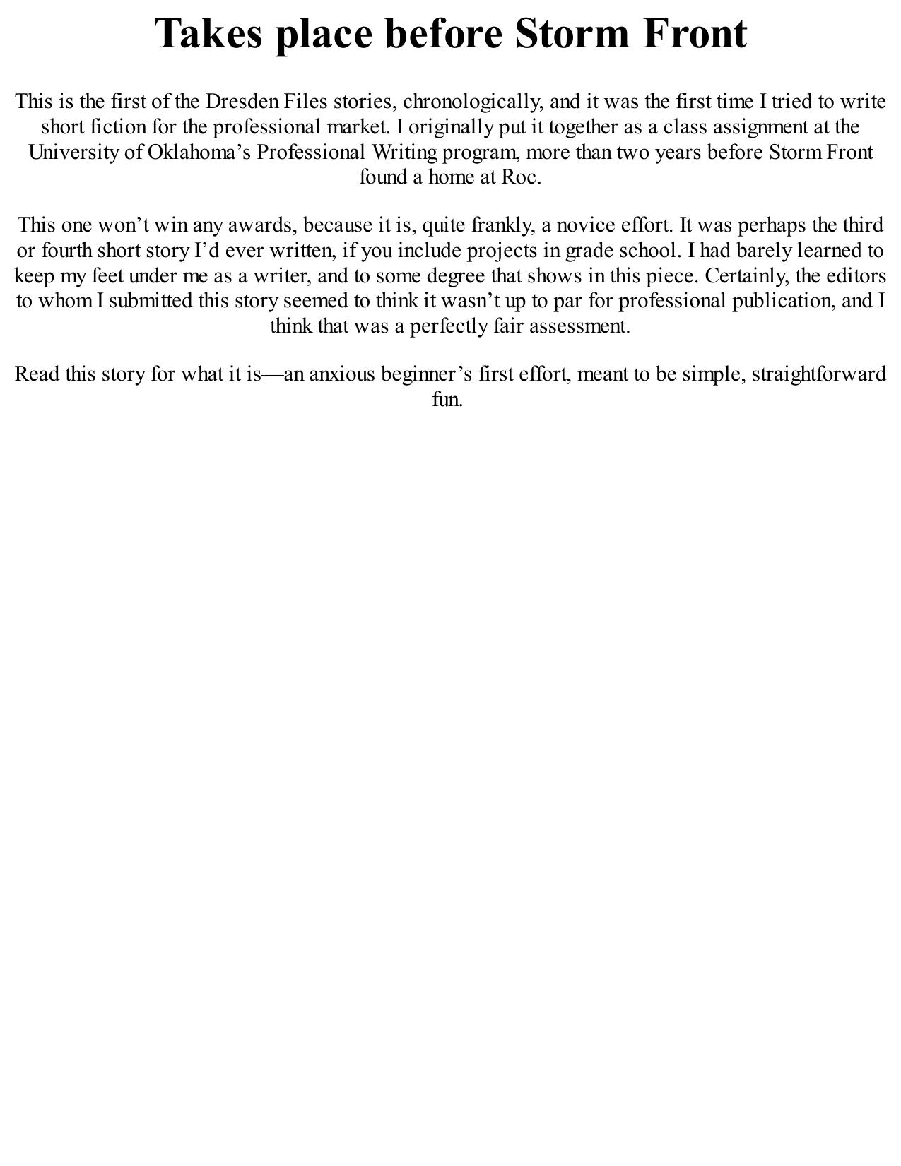 Side Jobs: Stories from the Dresden Files by Jim Butcher