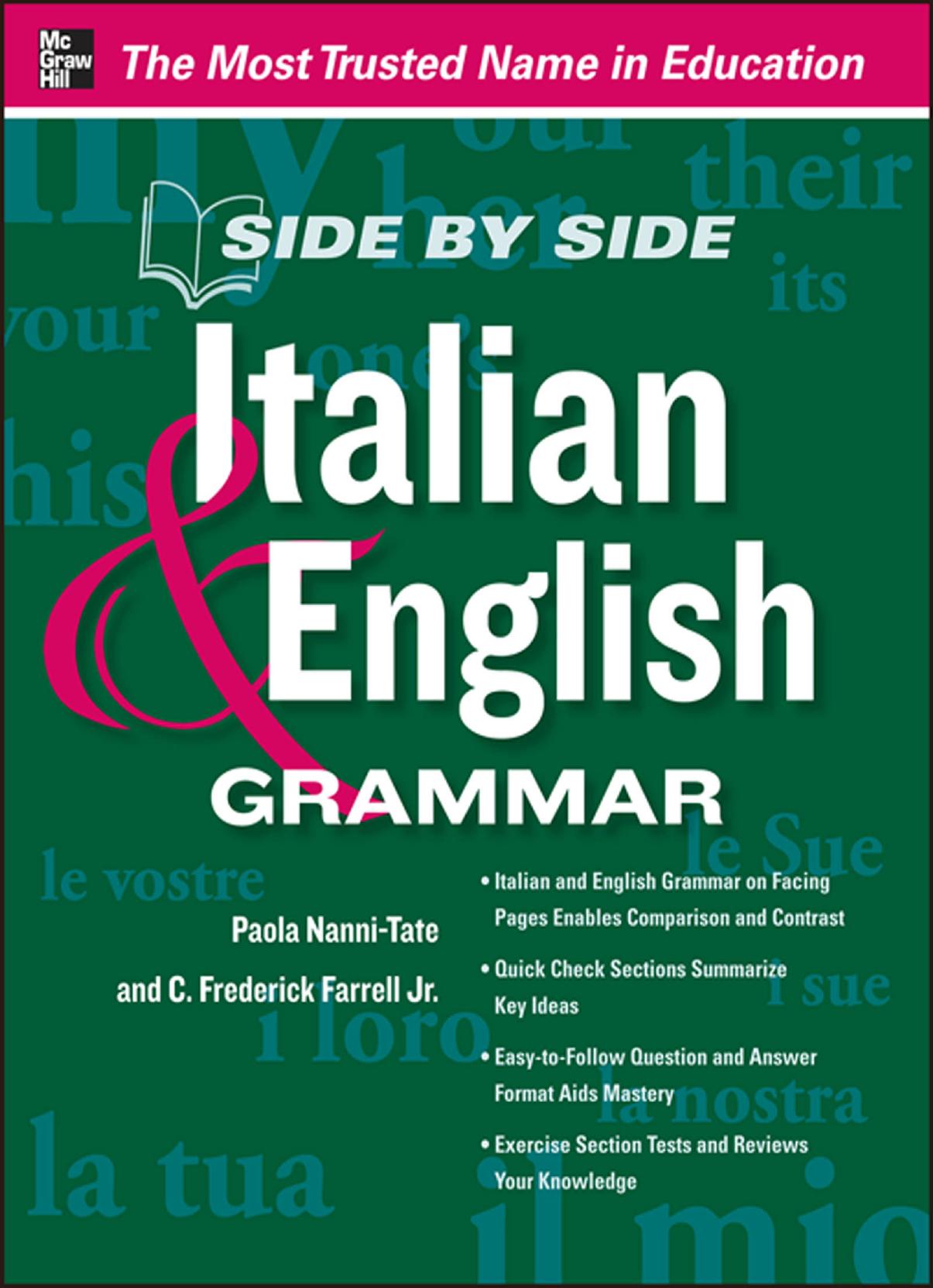 Sideb by Side Italian & English Grammar by Paola Nanni-Tate