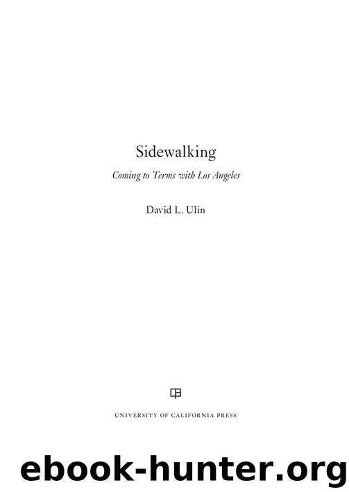 Sidewalking by David L. Ulin