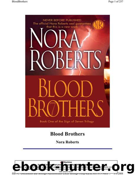 Sign of Seven - 02 - Blood Brothers by Nora Roberts