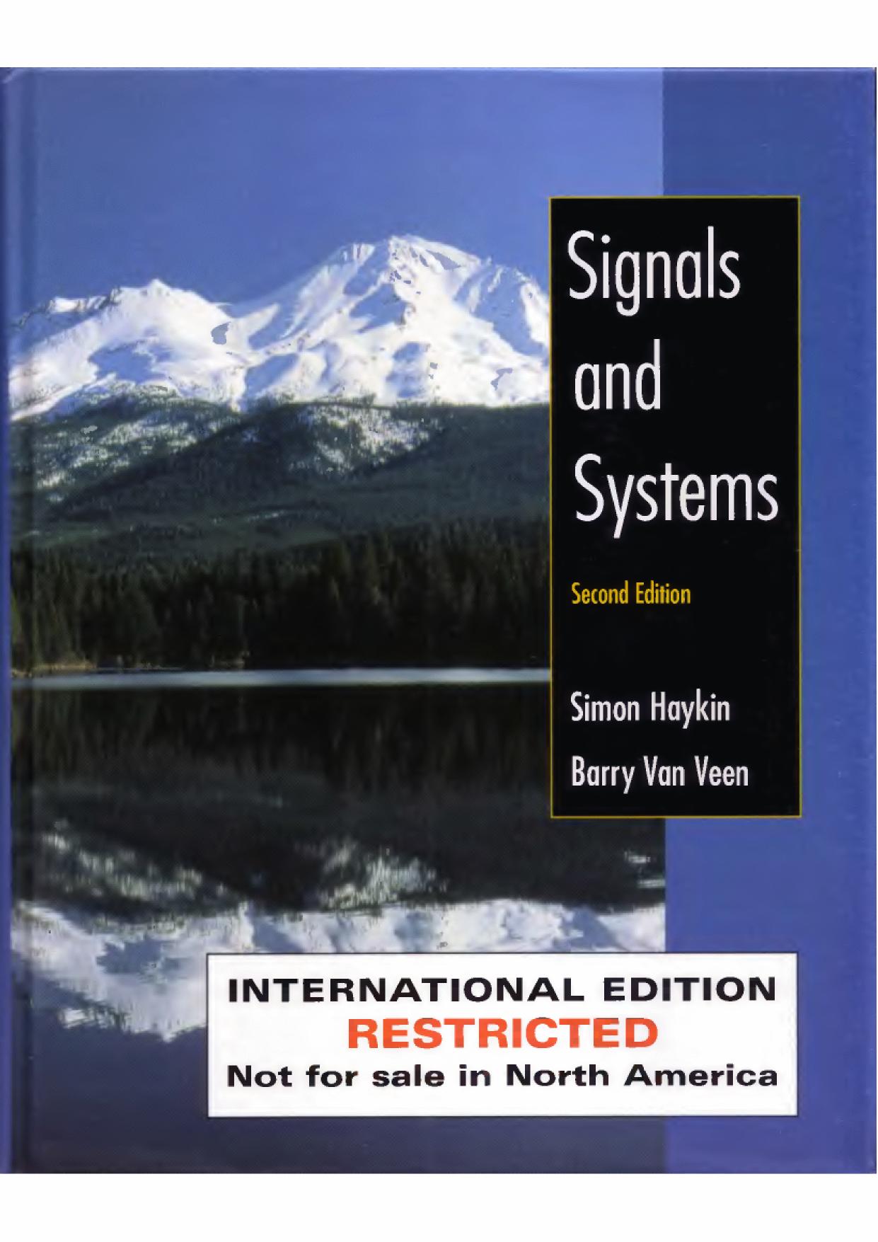 Signals and Systems 2nd Edition by Unknown