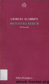Signatura rerum by Giorgio Agamben