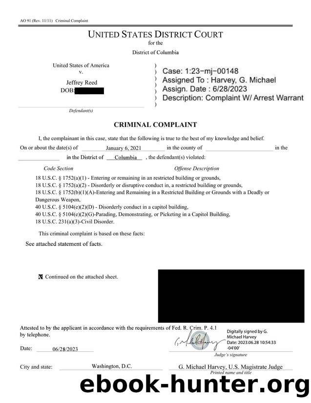 Signed Criminal Complaint Reed.pdf by TJones7