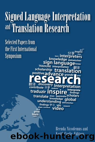 Signed Language Interpretation and Translation Research by Brenda Nicodemus