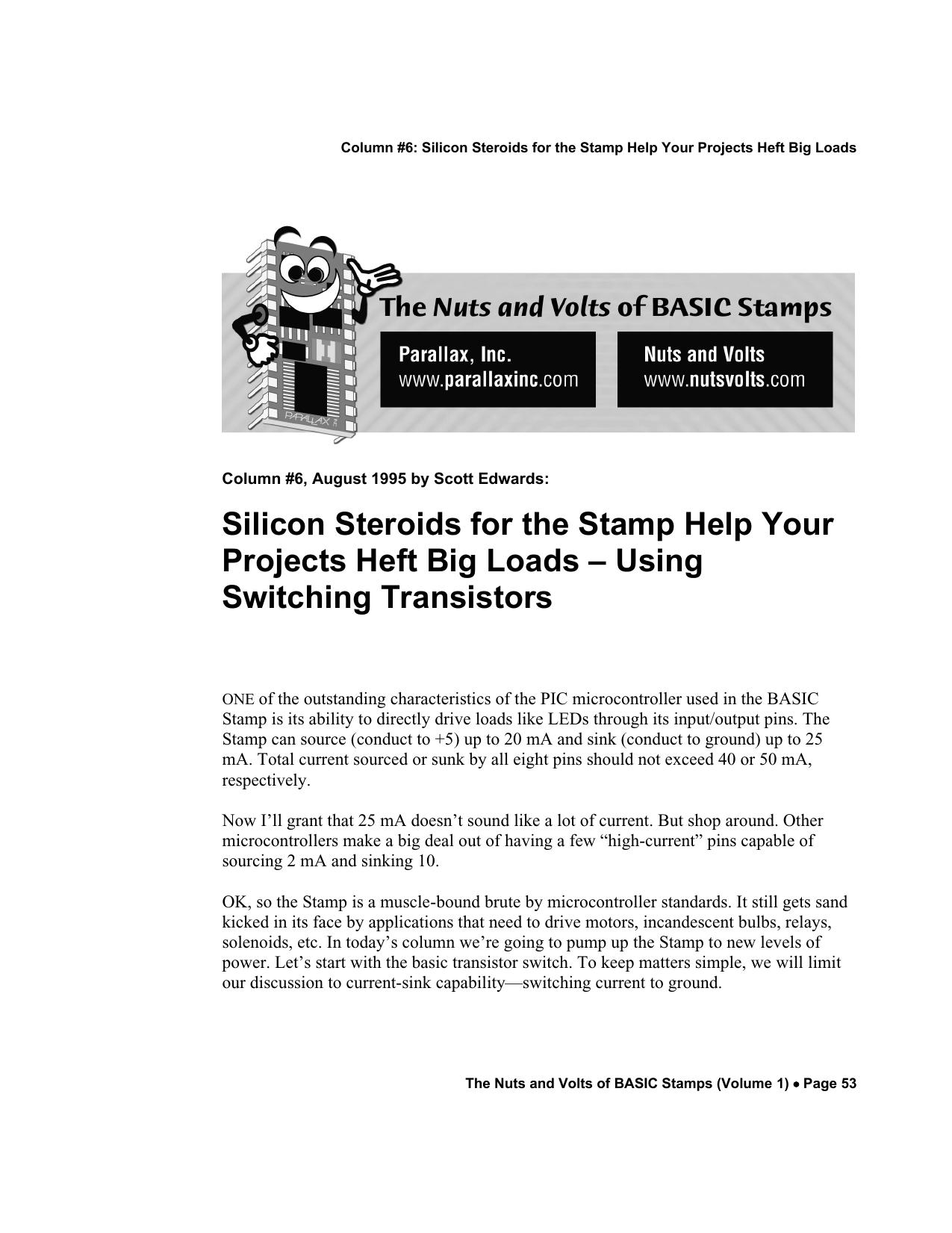 Silicon Steroids Help Your Projects Heft Big Loads.PDF by Scott Edwards