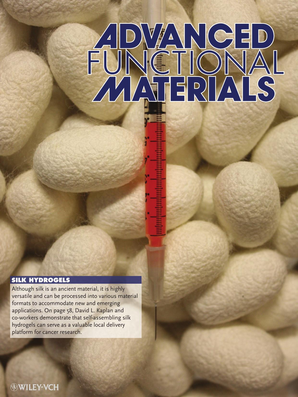 Silk Hydrogels: SelfAssembling Doxorubicin Silk Hydrogels for the Focal Treatment of Primary Breast Cancer (Adv. Funct. Mater. 12013) by nvh