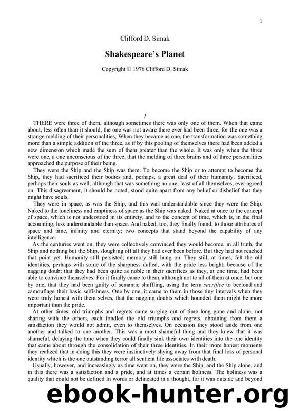 Simak - Shakespeare's planet.PDF by Clifford D Simak