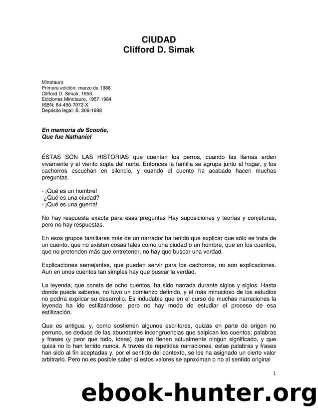 Simak, Clifford D by Ciudad