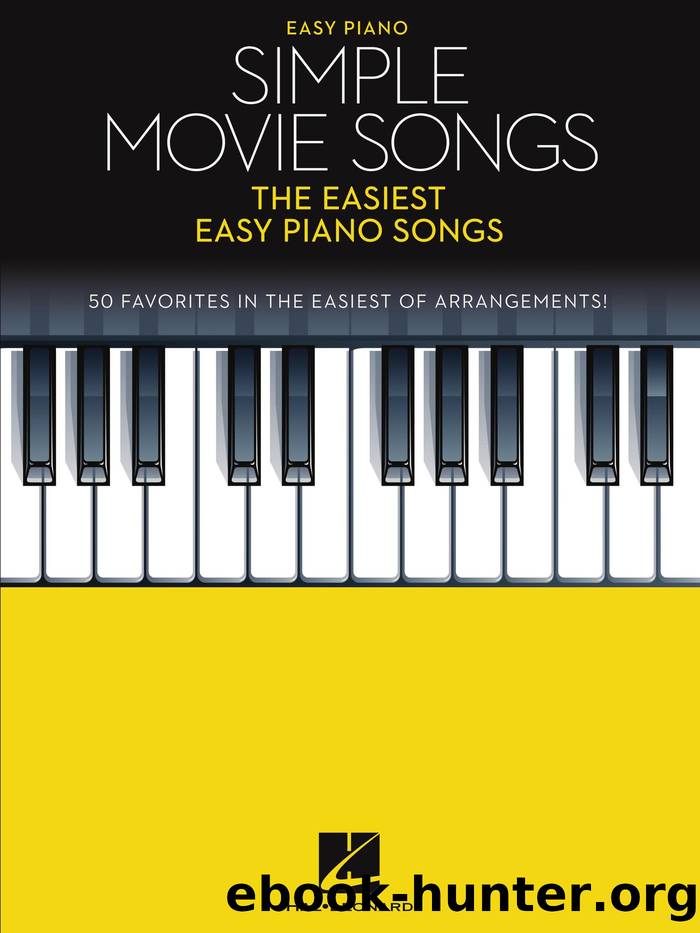 Simple Movie Songs Songbook by Hal Leonard Corp