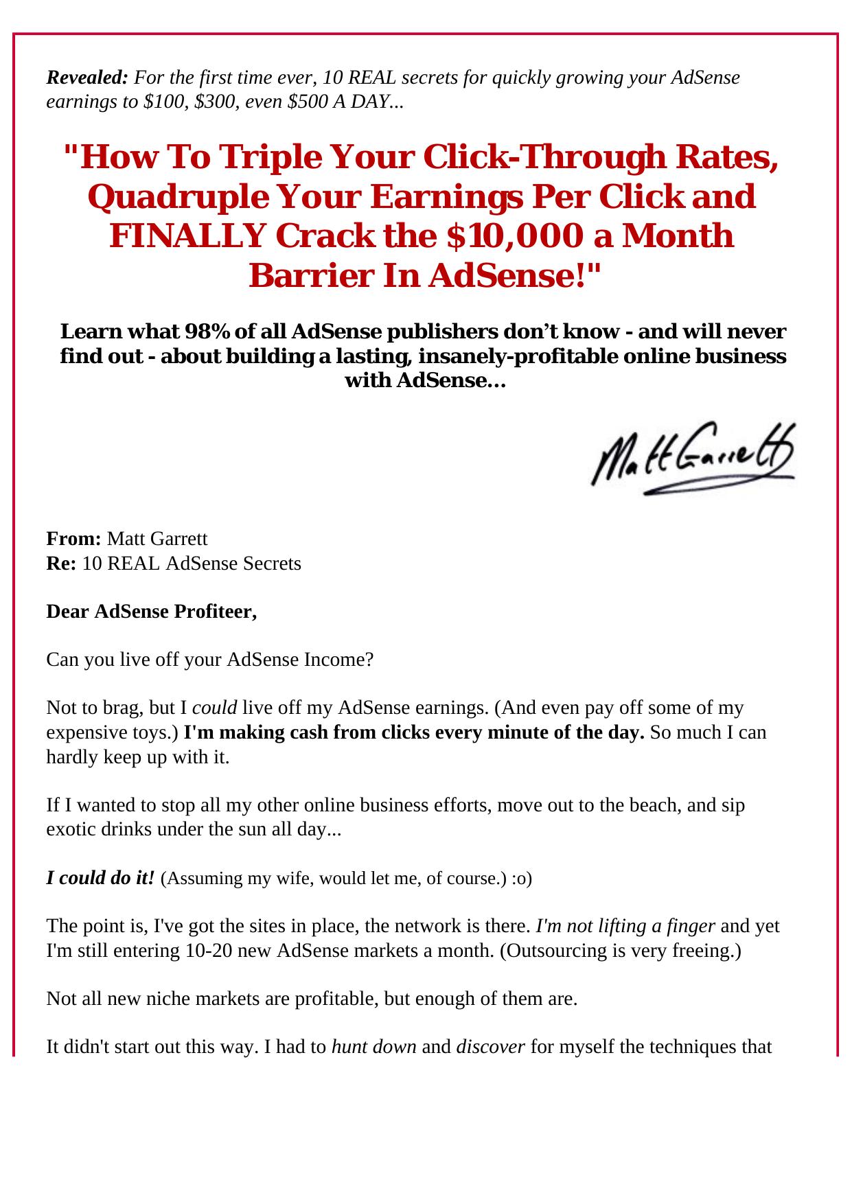 Simple New Adsense Tricks Revealed. by Best of Kuszter's Collection