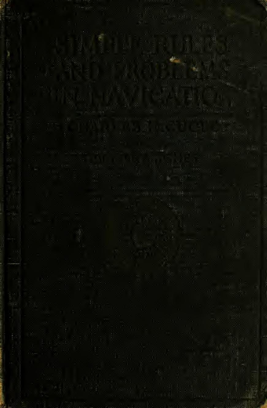 Simple rules and problems in navigation by Cugle Charles Hurst